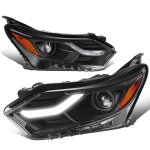 2018 Chevy Equinox Black Projector Headlights LED DRL