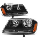2013 Dodge Avenger Black Euro Headlights