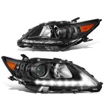 Lexus ES350 2013-2015 Black Projector Headlights LED DRL