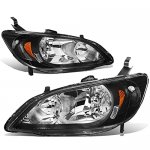 2005 Honda Civic Black Headlights