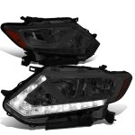 2015 Nissan Rogue Smoked Headlights LED DRL