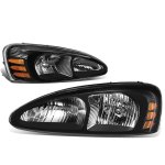 Pontiac Grand Prix 2004-2008 Black Euro Headlights