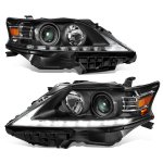 2014 Lexus RX350 Black Projector Headlights LED DRL