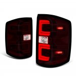 GMC Sierra 3500HD Dually 2015-2019 Tinted Tube LED Tail Lights N4