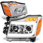 2007 Nissan Armada Projector Headlights LED DRL Signals