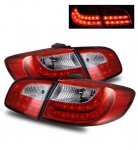 2009 Hyundai Santa Fe LED Tail Lights Red and Clear