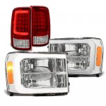 GMC Sierra 3500HD 2007-2014 Headlights DRL LED Tail Lights