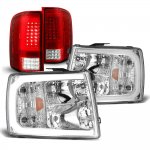 2007 Chevy Silverado 2500HD DRL Headlights Full LED Tail Lights