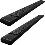 2020 Jeep Wrangler JL 4-Door Hex Steps Running Boards Black 6 Inches