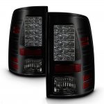 2012 Dodge Ram 2500 Black Smoked LED Tail Lights