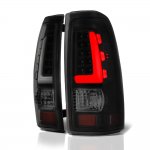 2003 GMC Sierra 2500 Black Smoked LED Tail Lights
