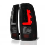 GMC Sierra 2500HD 2001-2006 Black Smoked LED Tail Lights