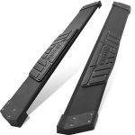 2008 Ford F250 Super Duty Regular Cab Black Nerf Bars 6 inch