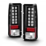 GMC Safari 1985-2004 Black LED Tail Lights