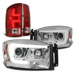 2006 Dodge Ram DRL Projector Headlights Custom LED Tail Lights