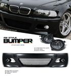 2000 BMW E46 Coupe 3 Series M3 Style Front Bumper with Fog Lights