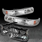 Chevy Suburban 2000-2006 Clear Bumper Lights and Fog Lights