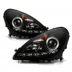 2007 Mercedes Benz SLK Black Projector Headlights with LED
