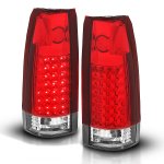 1991 Chevy 3500 Pickup LED Tail Lights Red and Clear