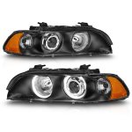 1997 BMW 5 Series Projector Headlights Black Halo