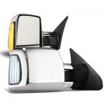 Toyota Tundra 2007-2013 Chrome Towing Mirrors Smoked Switchback LED Sequential Signal