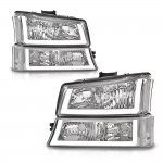 2003 Chevy Silverado 2500HD Chrome Tube DRL Headlights Bumper Lights