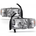 Dodge Ram 1994-2001 Clear Headlights Corner Lights