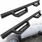 Dodge Ram 1500 Crew Cab 2009-2018 Black Nerf Bars