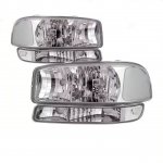 GMC Sierra 1500HD 2001-2007 Clear Headlights and Bumper Lights