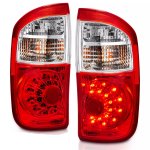 Toyota Tundra Double Cab 2004-2006 LED Tail Lights Red and Clear