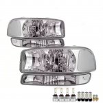 GMC Sierra 2500HD 2001-2006 Clear LED Headlight Bulbs Complete Kit