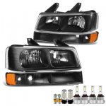 Chevy Express 2003-2023 Black LED Headlight Bulbs Set Complete Kit