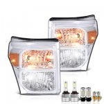 Ford F250 Super Duty 2011-2016 LED Headlight Bulbs Set Complete Kit