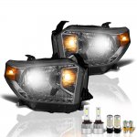 Toyota Tundra 2014-2017 Smoked LED Headlight Bulbs Set Complete Kit