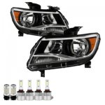 Chevy Colorado 2015-2022 Black LED Headlight Bulbs Set Complete Kit