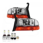 Dodge Dakota 1997-2004 Clear LED Headlight Bulbs Set Complete Kit