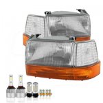 Ford F150 1992-1996 LED Replacement Headlight Bulbs Set Complete Kit