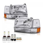 Ford Bronco 1992-1996 LED Headlight Bulbs Set Complete Kit