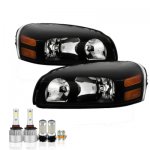 2007 Pontiac Montana SV6 Black LED Headlight Bulbs Set Complete Kit