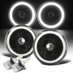 Dodge D100 1965-1980 Halo Tube Black LED Headlights Kit