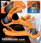 1994 Honda Civic Orange Front Camber Kit