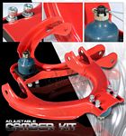 1989 Honda Civic Red Front Camber Kit