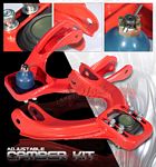 1993 Honda Civic Red Front Camber Kit