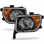 Honda Element 2003-2008 Black Euro Headlights Honda Element 2003-2008 Black Euro Headlights