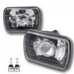 Ford Econoline Van 1979-1995 LED Black Chrome Projector Headlights Kit Ford Econoline Van 1979-1995 LED Black Chrome Projector Headlights Kit