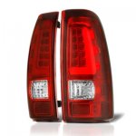 Chevy Silverado 2500 1999-2002 Tube LED Tail Lights Red Chevy Silverado 2500 1999-2002 Tube LED Tail Lights Red
