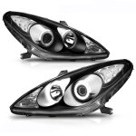 Lexus ES330 2004 Black Projector Headlights Halo LED Lexus ES330 2004 Black Projector Headlights Halo LED