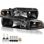 Chevy Caprice 1991-1996 Black LED Headlight Bulbs Set Complete Kit Chevy Caprice 1991-1996 Black LED Headlight Bulbs Set Complete Kit