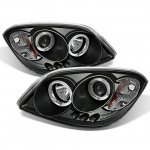 Chevy Cobalt 2005-2010 Black Dual Halo Projector Headlights with LED Chevy Cobalt 2005-2010 Black Dual Halo Projector Headlights with LED