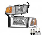 1998 Dodge Ram 2500 Tube DRL Headlight Bulbs Set Complete Kit 1998 Dodge Ram 2500 Tube DRL Headlight Bulbs Set Complete Kit